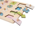 Montessori Wooden Shape Peg Puzzle for Toddlers