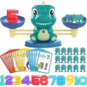 Dinosaur Math Balance Toys for Kids Ages 3+