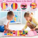 Montessori Busy Board for Toddlers - 20 Activities