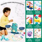 Dinosaur Math Balance Toys for Kids Ages 3+