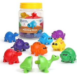 Snap-n-Learn Dinosaur Matching Toys for Toddlers