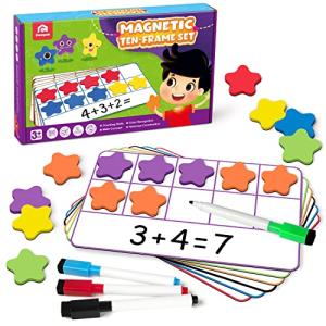Coogam Magnetic Ten-Frame Math Counting Set