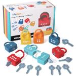 Dinhon Kids Matching Locks and Keys Learning Toy