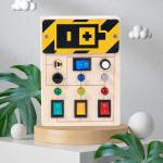 Montessori Busy Board for Toddlers with Lights
