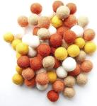 Mini Felt Ball Set for Fall Crafts