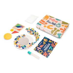 Kids Mosaic Art Kit with Tangram and Craft Supplies