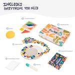 Kids Mosaic Art Kit with Tangram and Craft Supplies