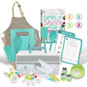 Kids Cooking and Baking Set with Cookbook