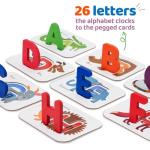 Wooden Alphabet Flash Cards & Letter Puzzle