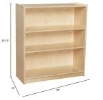 Birch Bookcase with Adjustable Shelves for Kids