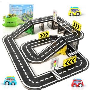 Magnetic Tiles Road Construction Set for Kids