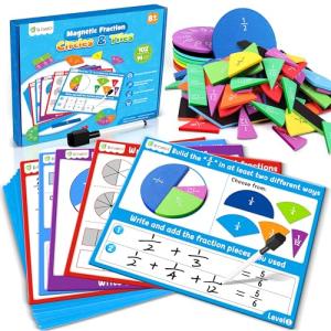 Magnetic Fraction Tiles and Circles Activity Set