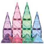 Crayola Glitter Magnetic Tiles Building Set for Kids