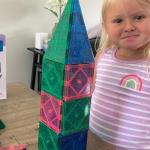 Crayola Glitter Magnetic Tiles Building Set for Kids