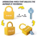 Dinhon Kids Matching Locks and Keys Learning Toy
