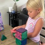 Crayola Glitter Magnetic Tiles Building Set for Kids