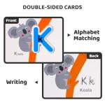 Wooden Alphabet Flash Cards & Letter Puzzle
