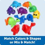 Snap-n-Learn Dinosaur Matching Toys for Toddlers