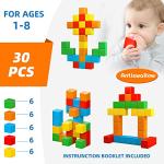 Large Magnetic Building Blocks for Kids 30 Pcs