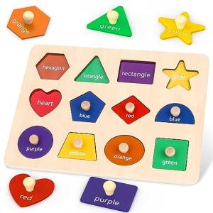 Montessori Shape Learning Puzzles for Toddlers