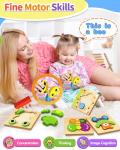 Wooden Animal Puzzles for Toddlers Ages 1-3