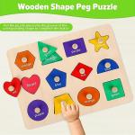 Montessori Shape Learning Puzzles for Toddlers