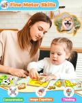 Wooden Animal Puzzles for Toddlers - 6 Pieces