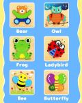 Wooden Animal Puzzles for Toddlers Ages 1-3