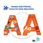 Wooden Alphabet Puzzle Set for Kids 3-5