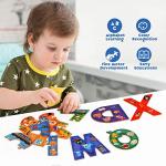 Wooden Alphabet Puzzle Set for Kids 3-5