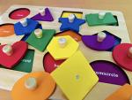 Dailyfunn Montessori Shape Peg Puzzle for Toddlers