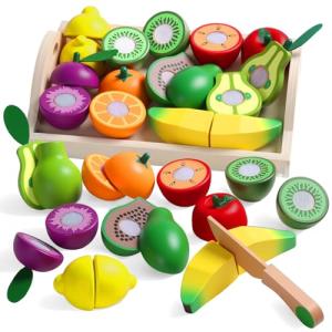 Wooden Pretend Play Food Set for Kids