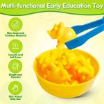 Dinosaur Counting Toy with Sorting Bowls for Kids