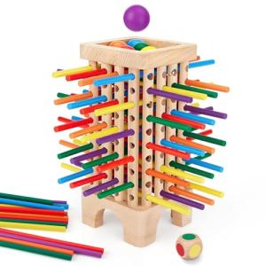 Montessori Colorful Wooden Stick Dice Game