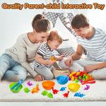 Dinosaur Counting Toy with Sorting Bowls for Kids