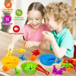 Dinosaur Color Sorting and Stacking Toy Set
