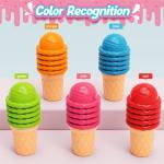 Ice Cream Color Sorting and Counting Stacking Toys