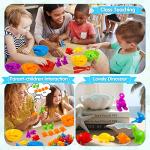Dinosaur Color Sorting and Stacking Toy Set