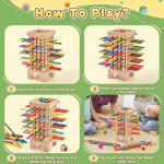 Montessori Colorful Wooden Stick Dice Game