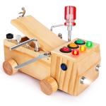 Montessori Busy Board with Screwdriver and Light