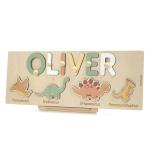 Personalized Dinosaur Name Puzzle for Toddlers