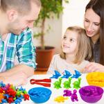 Dinosaur Color Sorting and Stacking Toy Set