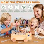 Montessori Busy Board with Screwdriver and Light