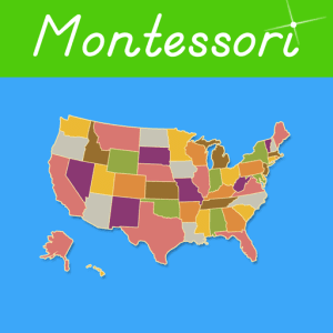 Montessori Geography Puzzle Maps: USA Edition
