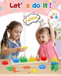 Yetonamr Montessori Wooden Sensory Toys for Toddlers
