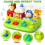 Interactive Pop Farm Animal Toy with Music