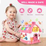 Pink Musical Learning House for Toddlers 1 Year Old