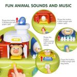 Musical Pop Farm Animals Toy for Toddlers