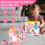 Pink Musical Learning House for Toddlers 1 Year Old