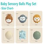 Soft Sensory Balls for Babies - 6 Pack